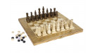 Шахматы + Шашки + Нарды 3 в 1 "Сенатор 5", 40 см, ясень, Partida