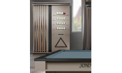!Киевница SOHO мдф/сосна (GRAPHITE,Manchester 45 Yellow green ш1,98м)