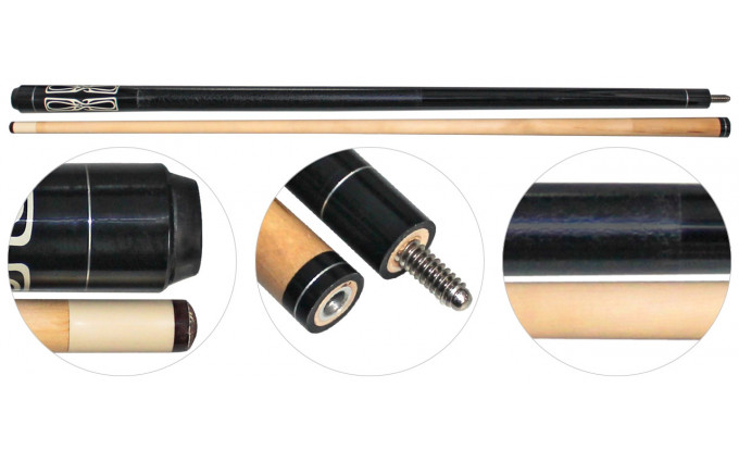 Кий для русского бильярда 2-pc "Kronos CLKP-2" (черный)